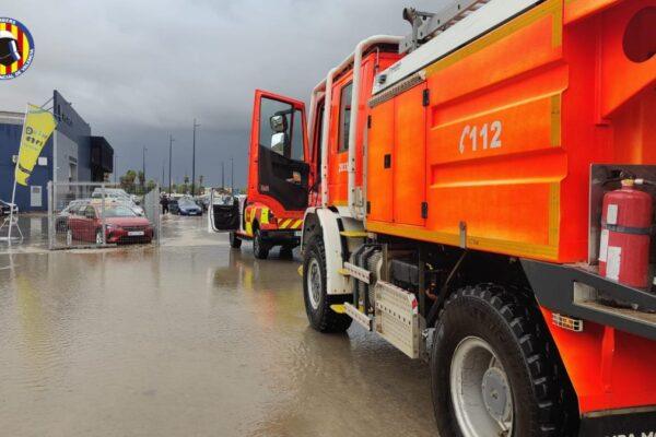 Consorcio de Bomberos de Valencia Aumenta a 250 Efectivos para Afrontar las Fuertes Lluvias