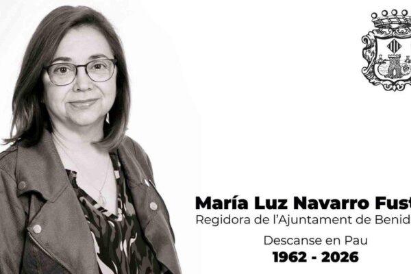 Benidorm Declara Luto Oficial por el Fallecimiento de la Concejal Mari Luz Navarro