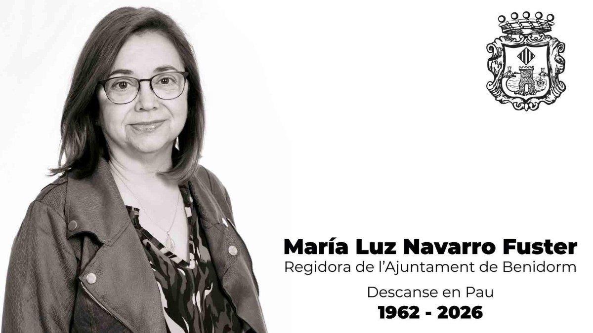 Benidorm Declara Luto Oficial por el Fallecimiento de la Concejal Mari Luz Navarro