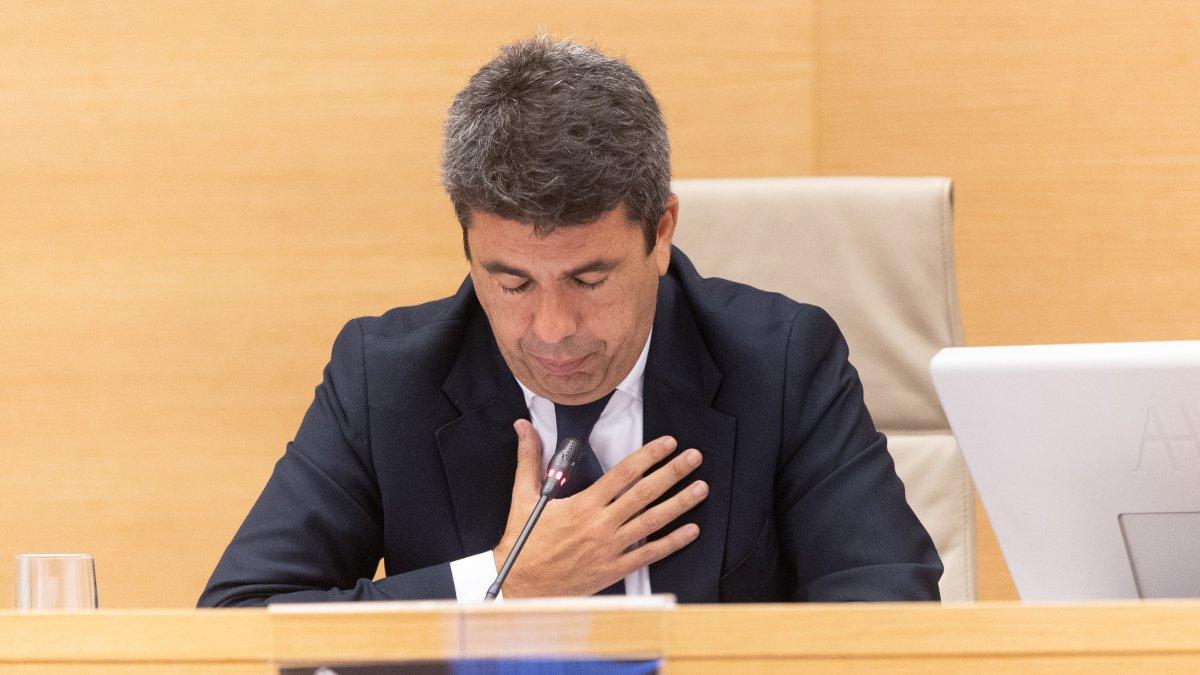 Decisión clave: Cinco magistrados del TSJ evaluarán la imputación de Carlos Mazón por la dana