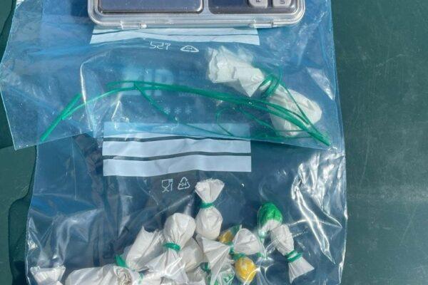 Detenido por intentar evadir un control con 26 gramos de cocaína en bolsas listas para la venta