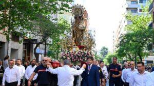 La Virgen de Tabacalera regresa en procesión tras 11 años gracias a la recuperación de la tradición por parte del Ayuntamiento