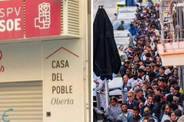 El PSOE regulariza inmigrantes en sus sedes para asegurar su apoyo electoral