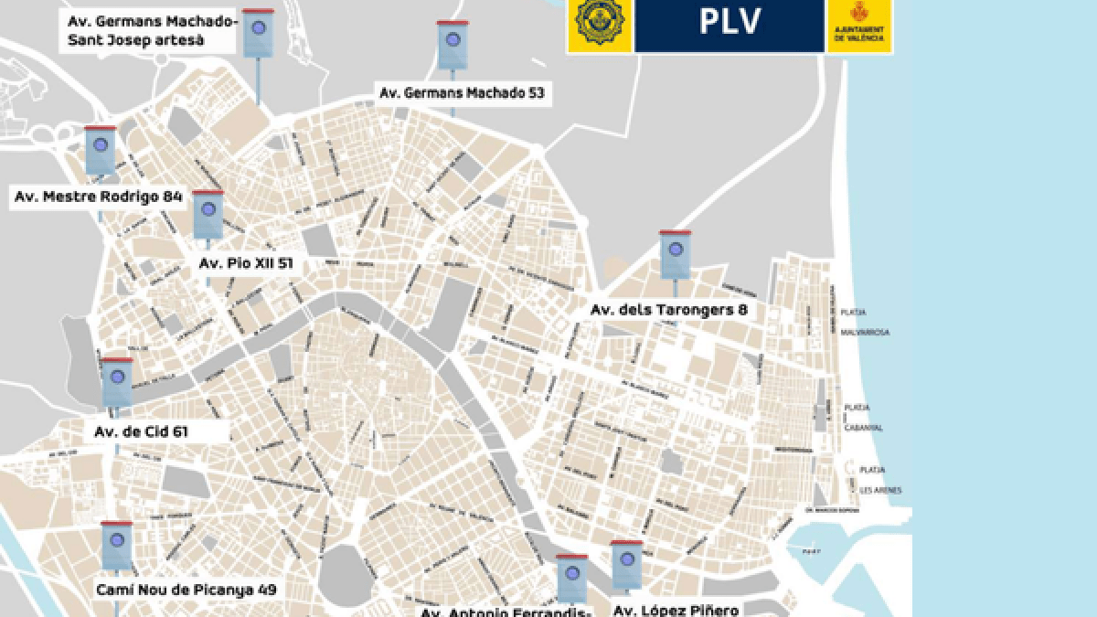 Valencia añade 10 nuevos radares móviles en avenidas peligrosas: descubre todas las ubicaciones