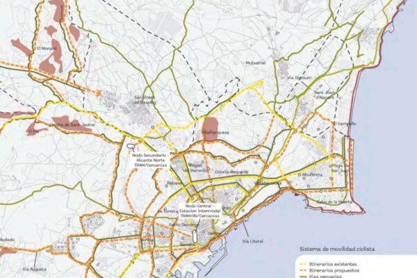 Alicante transformará su movilidad: triplicará la red ciclista y mejorará los caminos peatonales en la "ciudad de los 15 minutos"