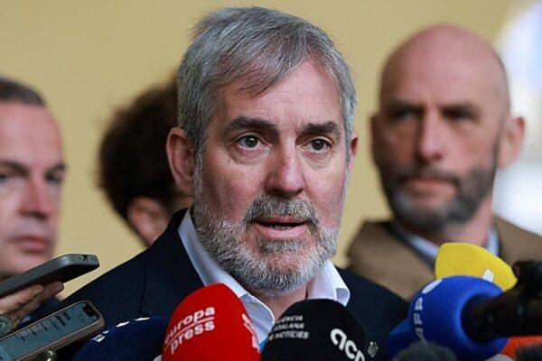 Clavijo demanda información sobre el crucero con hantavirus y solicita reunión urgente con Sánchez