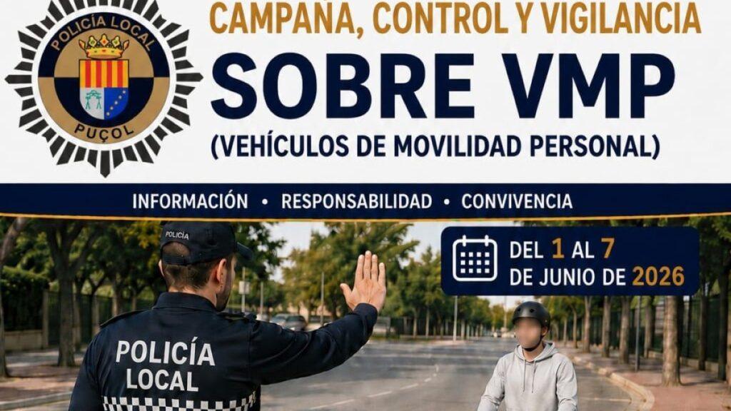 Controles y Sanciones de la Policía de Puçol en la Nueva Campaña de Vigilancia de Patinetes