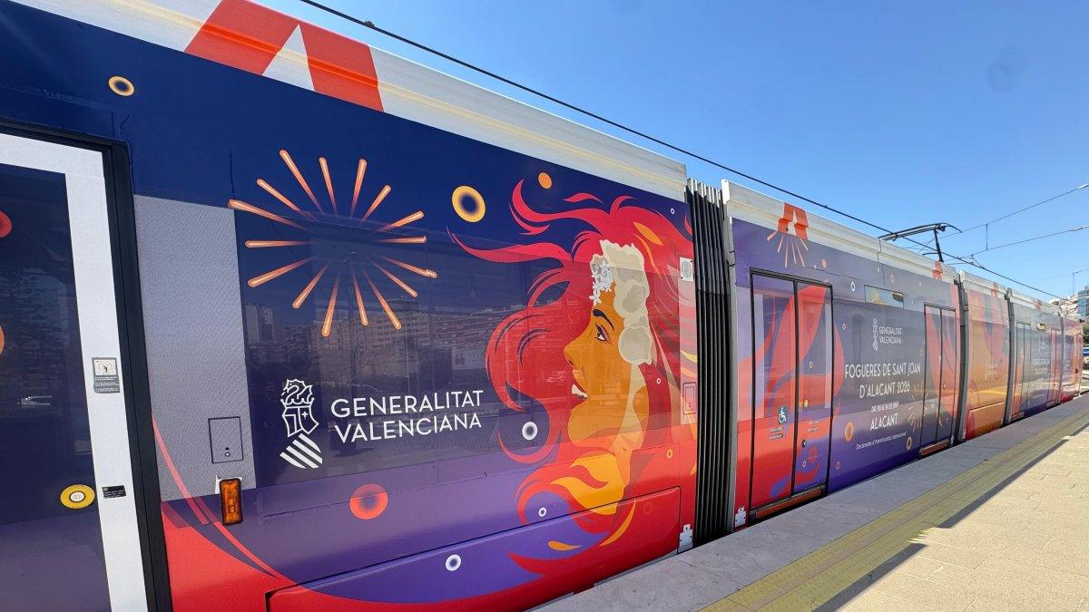 El TRAM de Alicante ofrece servicio ininterrumpido durante las Hogueras: ¡Seis días de transporte sin parar!