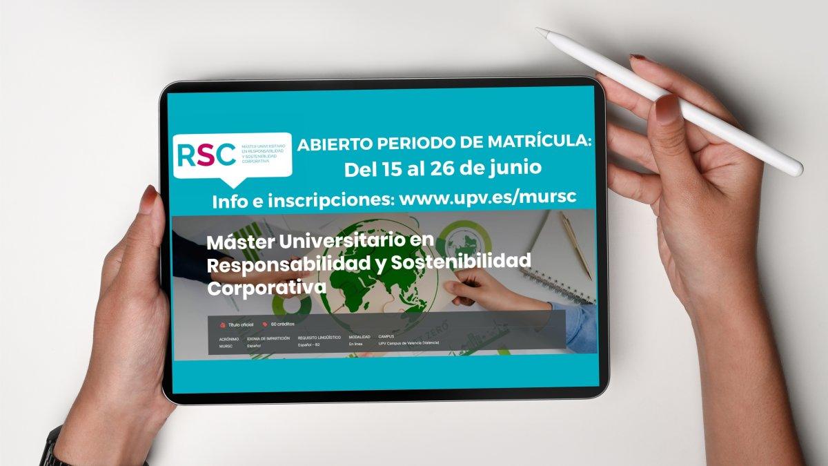 La UPV lanza un innovador Máster universitario en sostenibilidad reconocido por la Unión Europea