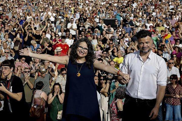 Rufián y Oltra promueven la unidad de las izquierdas en Valencia, provincia a provincia