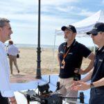 Castellón presenta un innovador dron salvavidas que lanza chalecos y localiza bañistas en segundos para prevenir ahogamientos