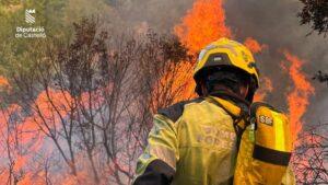 Incendio en Soneja: Estabilizado tras intensas labores de extinción con 11 aeronaves involucradas