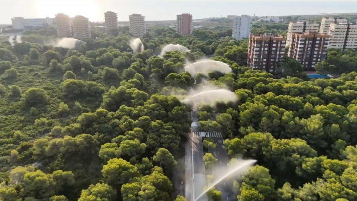 Valencia se prepara para el calor extremo: refugios climáticos, cañones de agua y novedades en la Feria de Julio