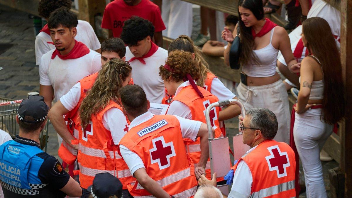 Heridos dos corredores de Castellón en el accidentado tercer encierro de San Fermín