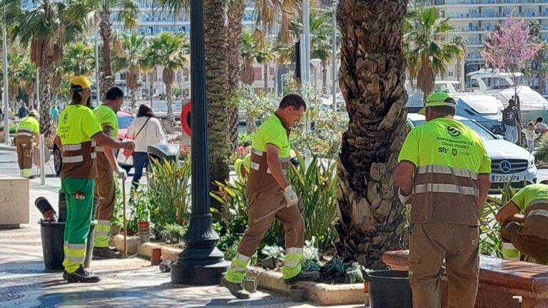 Alicante aumenta la inversión en zonas verdes y mejora el alumbrado de varios barrios
