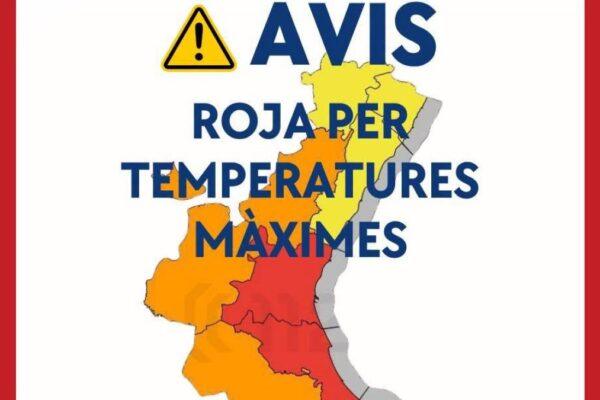Torrent prohíbe actividades al aire libre y activa un plan especial por el calor extremo de 42 grados este miércoles