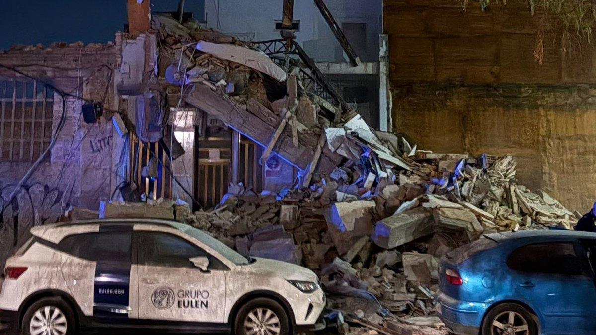 Milagro en Benetússer: Un edificio colapsa justo tras evacuar a los vecinos