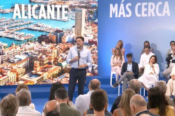 Barcala se presenta con renovada ilusión como candidato por tercera vez: "Me dedicaré por completo a seguir mejorando Alicante"