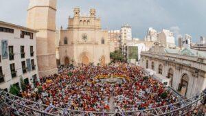 Castellón vive una noche histórica con 10.000 aficionados celebrando la victoria de España en el Mundial