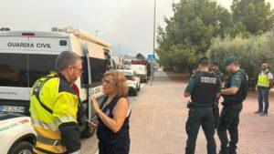 La Guardia Civil aumenta su presencia para prevenir robos en áreas desalojadas por el incendio de la Vall d'Uixó