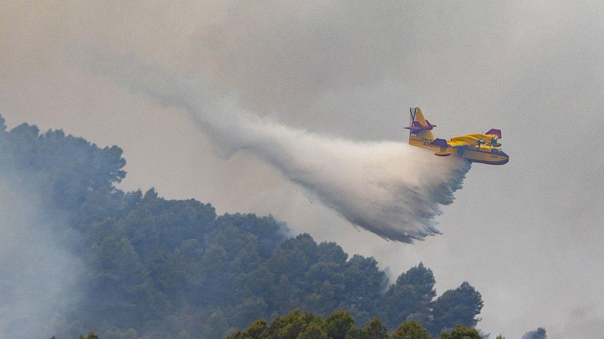 El incendio de la Vall d'Uixó estabilizado: más de 9.600 hectáreas arrasadas