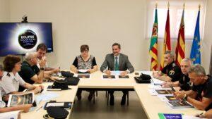 Castellón se prepara para el eclipse: 350 policías, cortes de tráfico y aparcamientos disuasorios para recibir a miles de visitantes