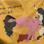 Sagunto: Polémica por cartel de peña taurina que retrata a un toro sometiendo a una mujer