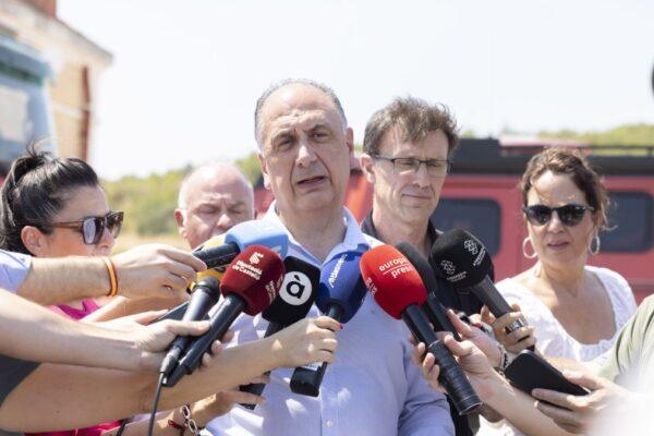 Valderrama detalla en Les Corts la respuesta de la Generalitat ante los incendios de Vall d'Uixó y Tírig