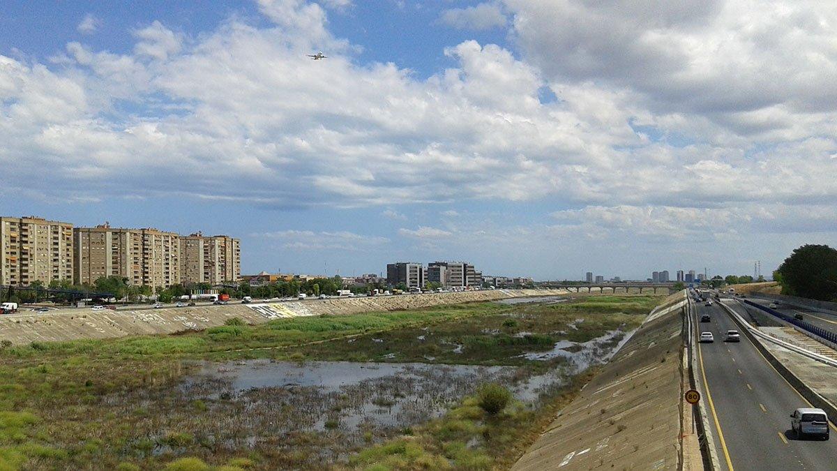 Xirivella solicita el desbroce urgente de la maleza en el cauce del Turia para prevenir incendios y lluvias torrenciales