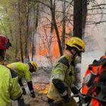 Incendio en Segorbe provocado por un rayo: Bomberos en alerta toda la noche