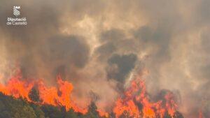 El incendio en Segorbe devora 633 hectáreas y mantiene en alerta a la Sierra Calderona