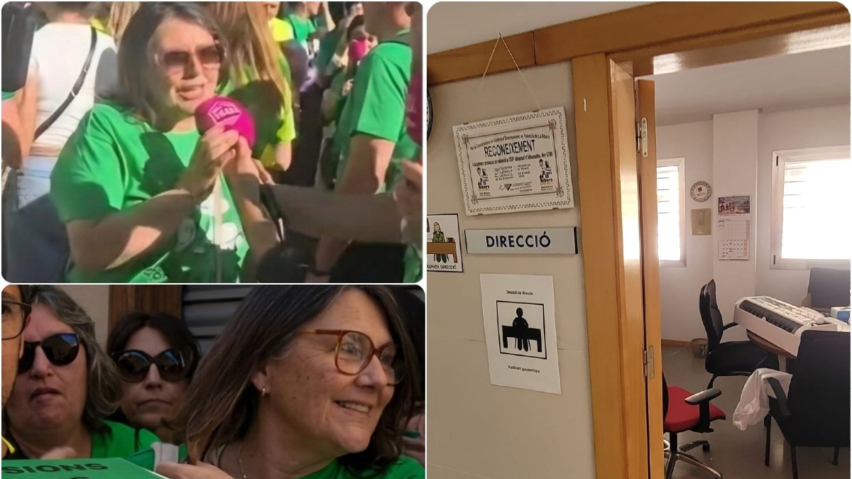 La portavoz de Compromís en Almussafes instala el primer aire acondicionado en su despacho directivo mientras el colegio sigue sin él