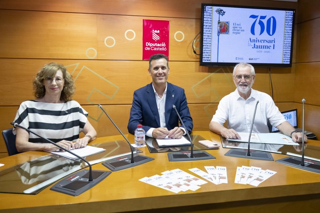 La Diputación de Castellón y la UJI celebran el 750 aniversario de la muerte del rey Jaume I