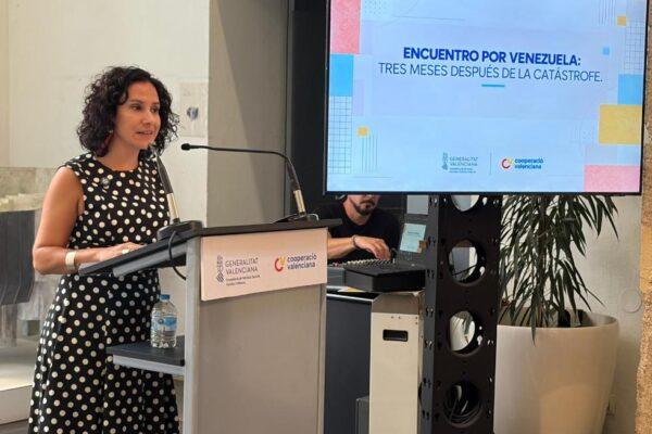 Elena Albalat destaca la eficacia de la cooperación valenciana en la respuesta a emergencias internacionales