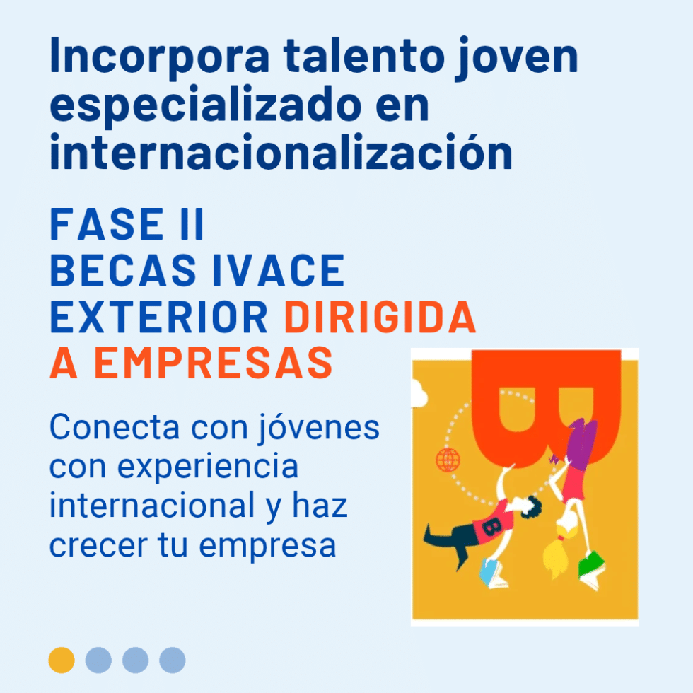 Ivace+i impulsa la contratación de ex becarios de Ivace Exterior en pymes, asociaciones y fundaciones de la Comunitat Valenciana