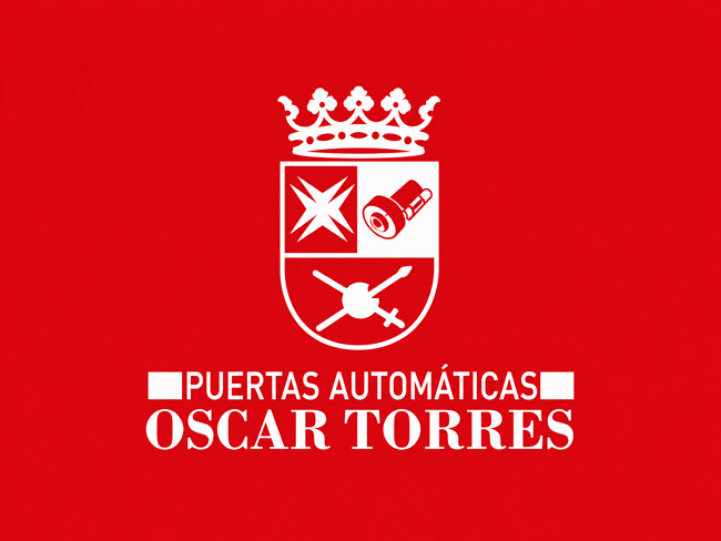 Emblema heráldico de puertas automáticas